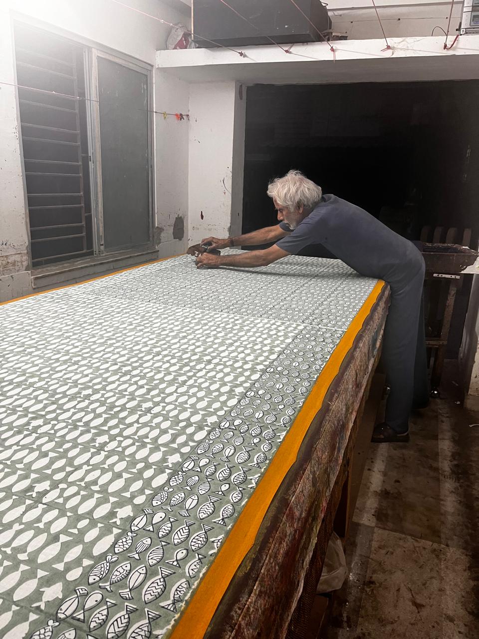 Hand Block Printing Process