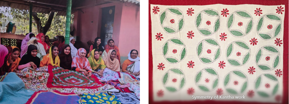  Kantha embroidery