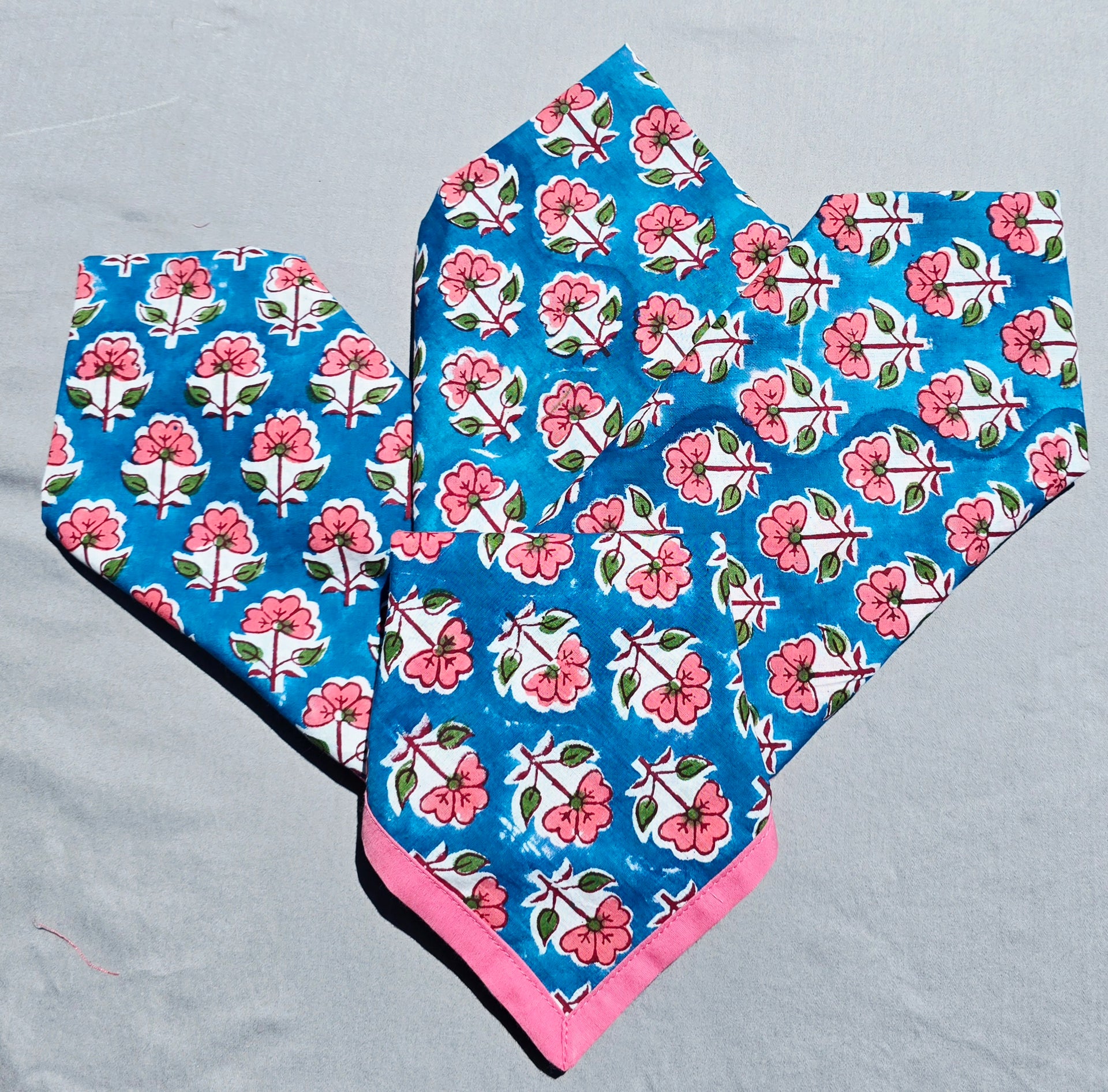 Wildrose Pure Cotton Hand block Printed Napkin