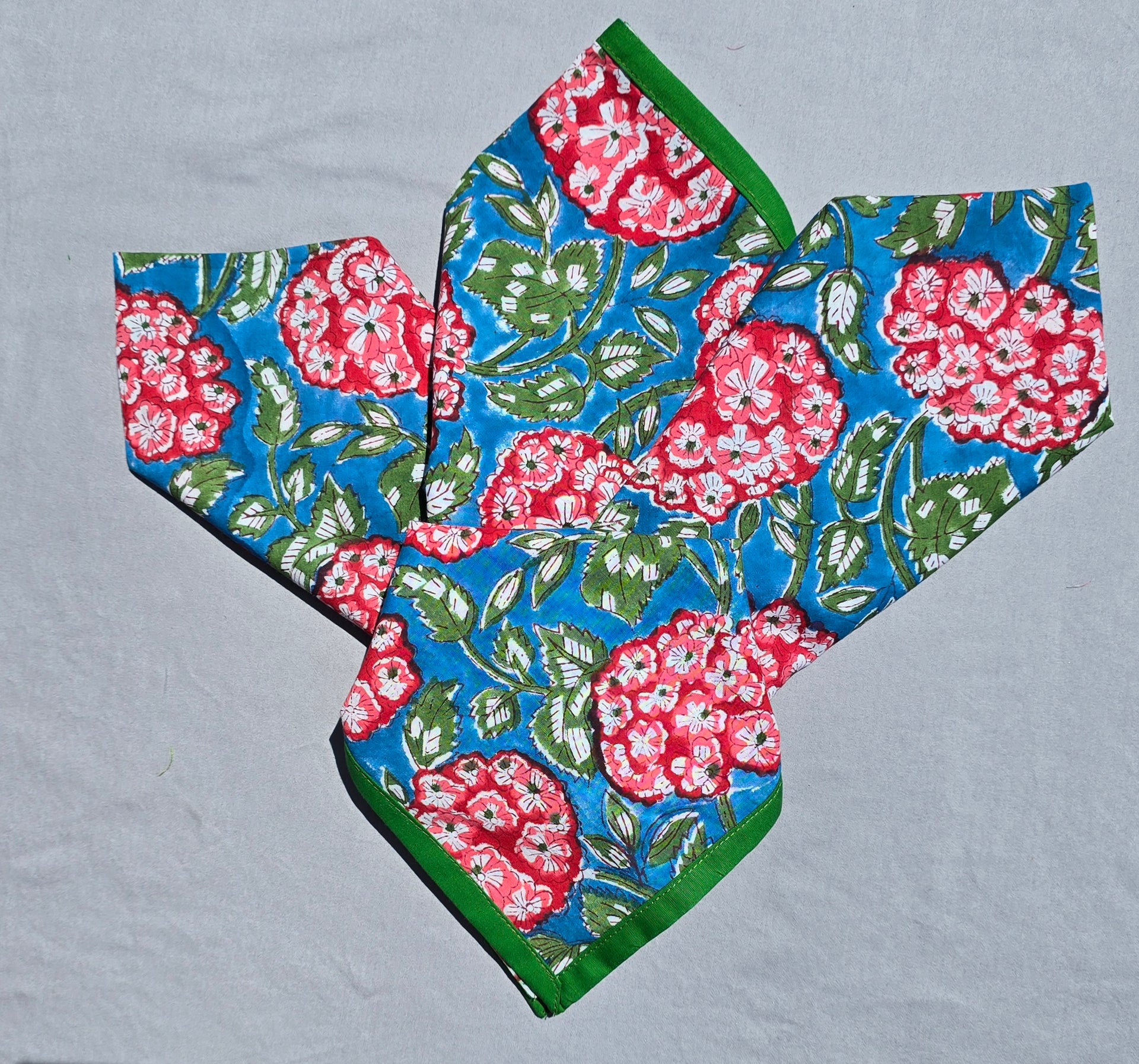 Wildflower Pure Cotton Hand block Printed Napkin