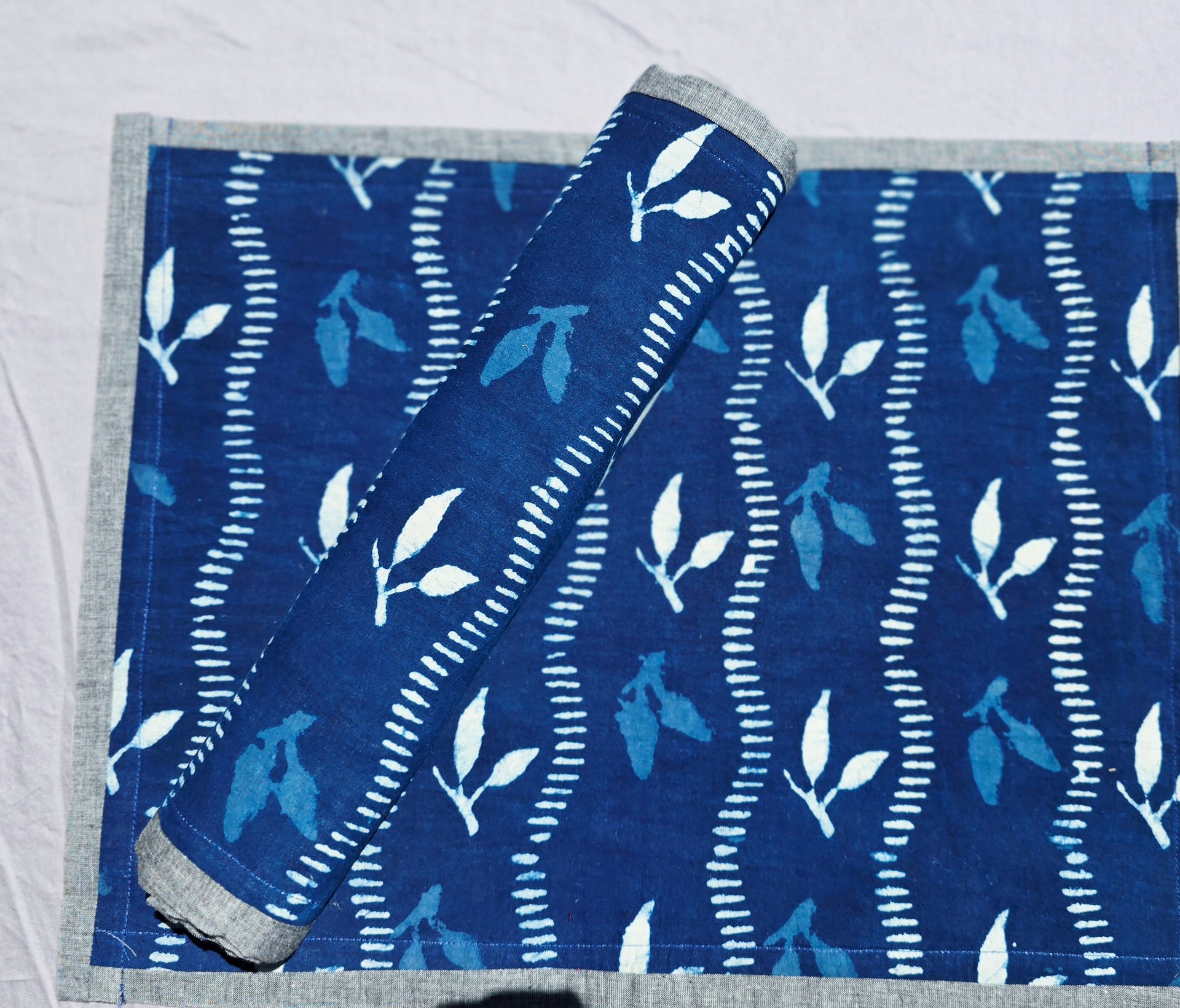 Handcrafted Cotton Indigo Placemat