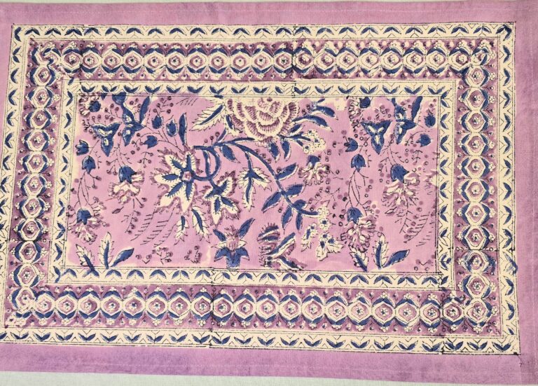 Purple Floral Placemat Set