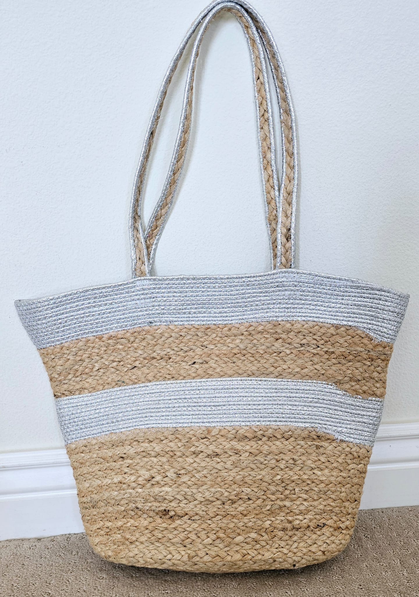 Ohana Woven, Open Jute Tote Bag