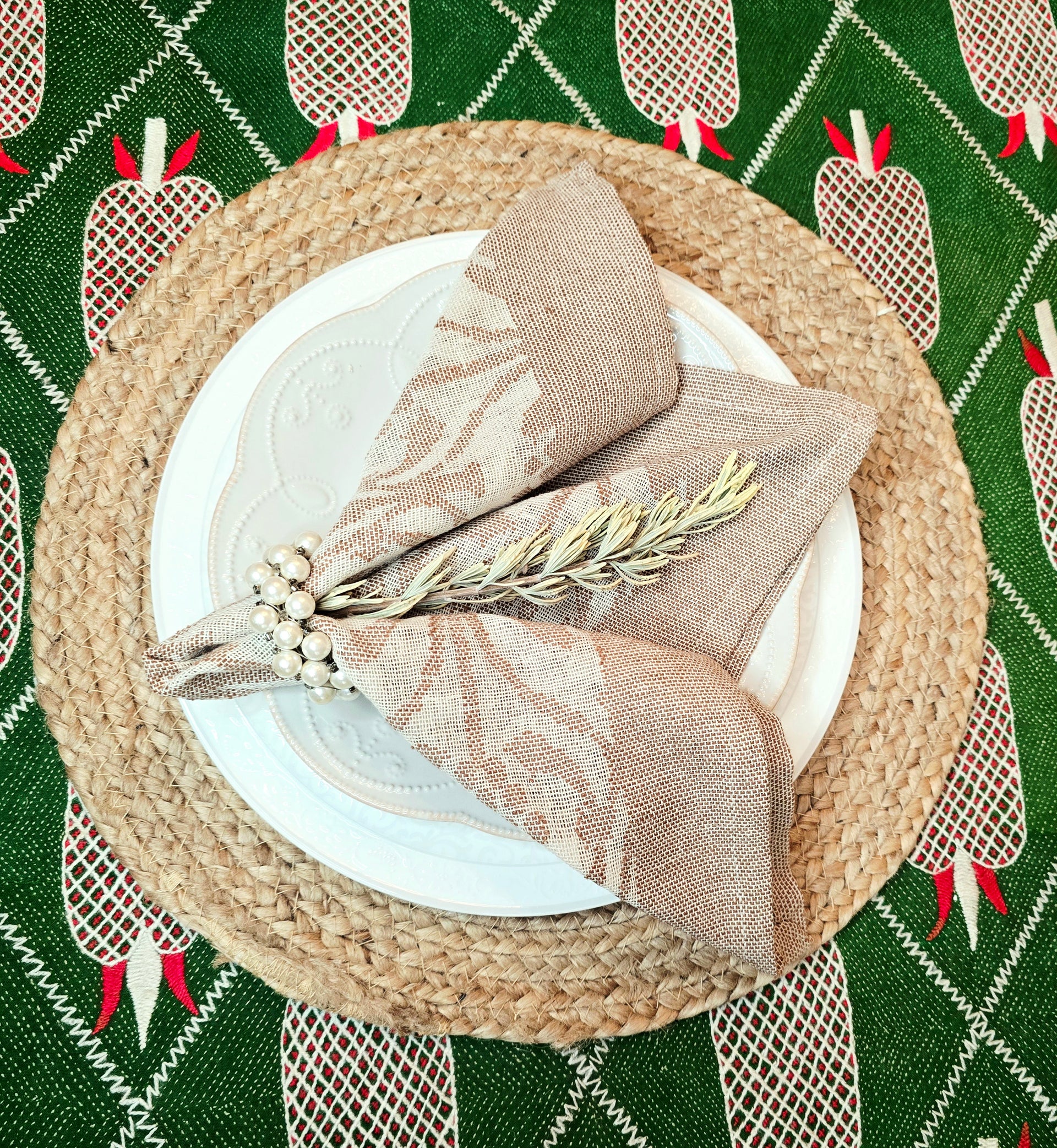 Round Jute Placemats – Handcrafted Natural Woven Table Mats