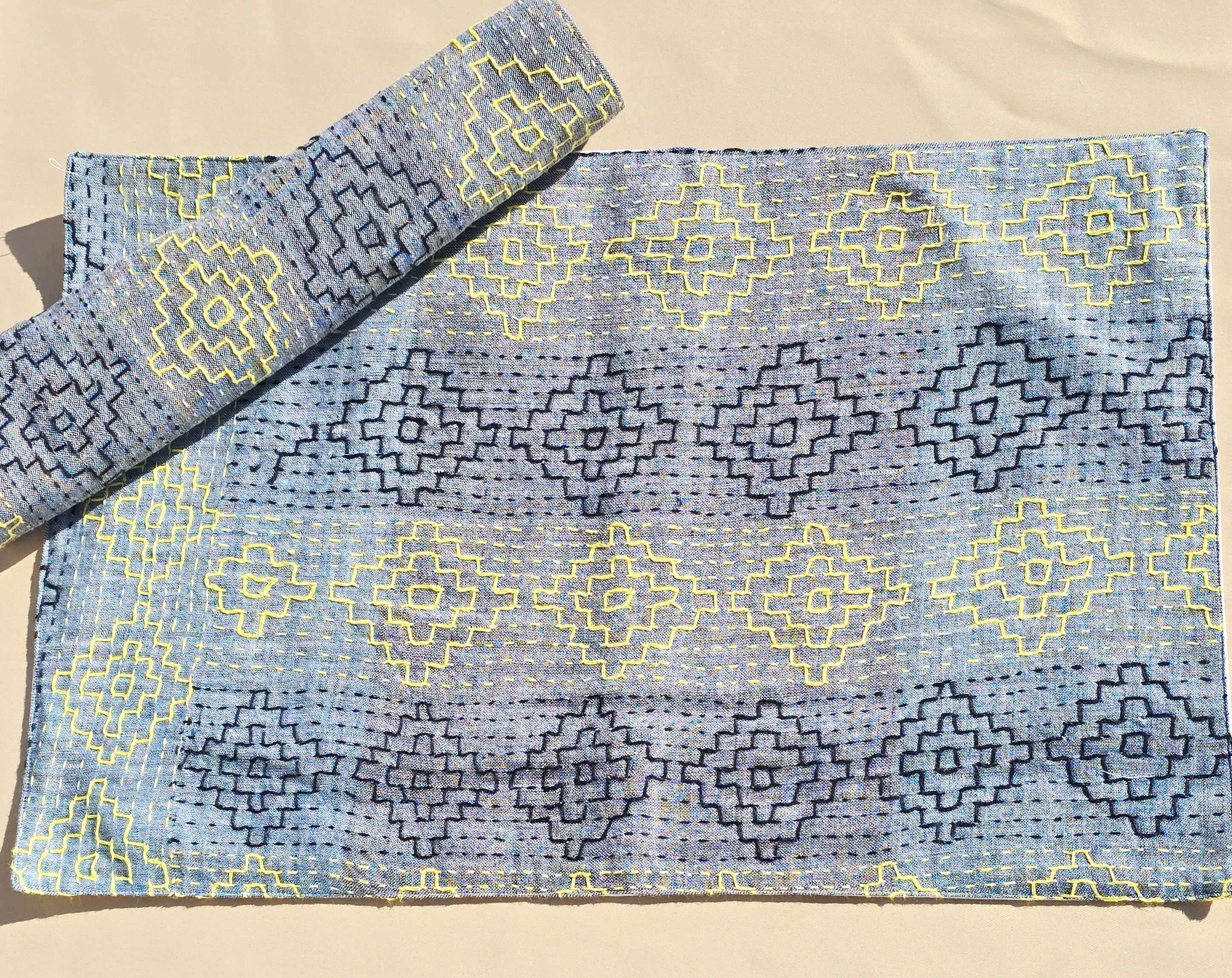 Spirit Kantha Placemats Set - Ohana Earth