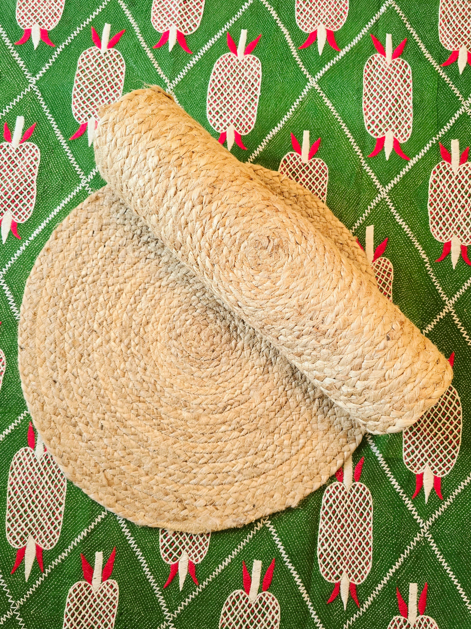 Round Jute Placemats – Handcrafted Natural Woven Table Mats