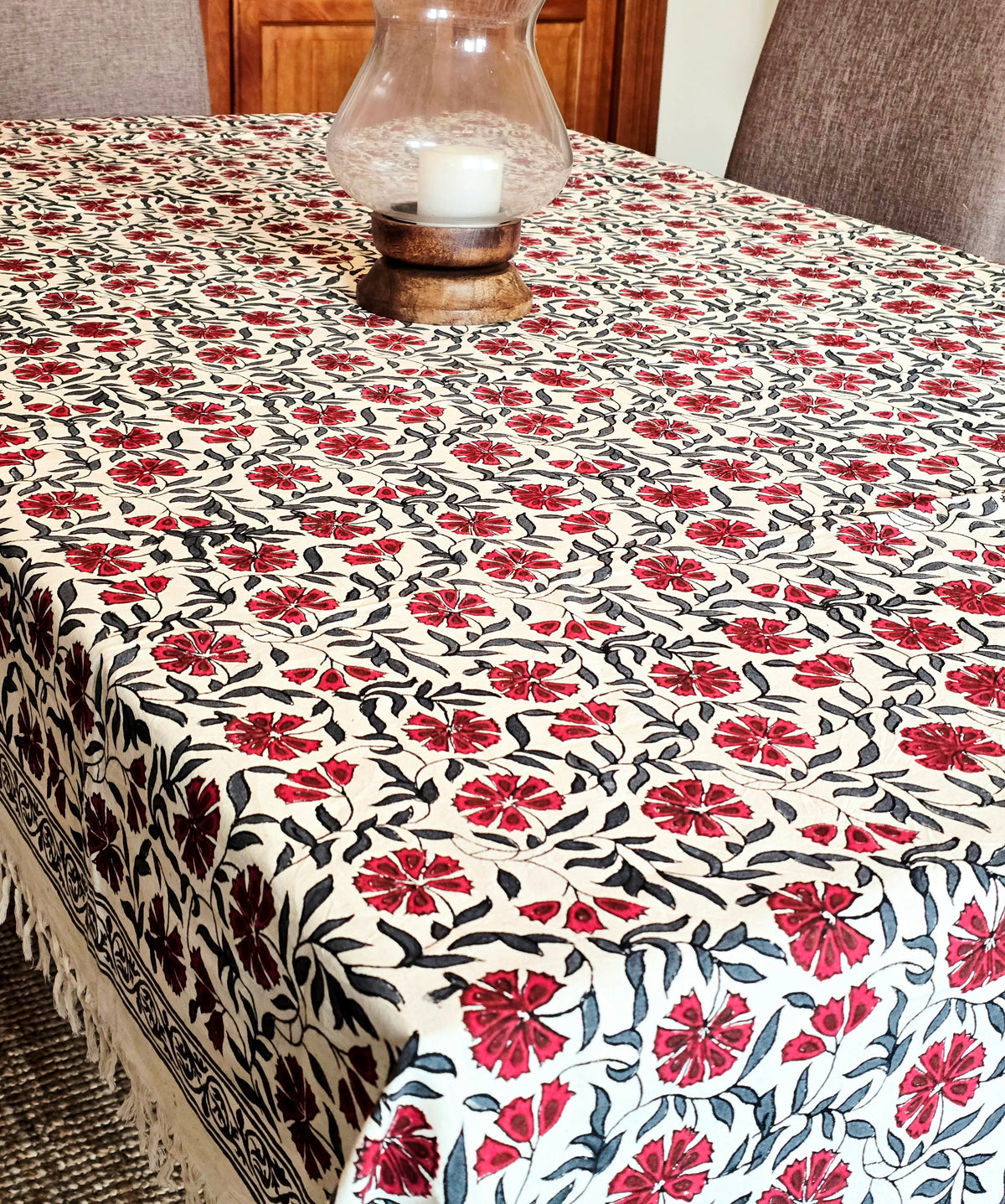 Wild Flower Kora Cotton Table Cloth - Ohana Earth
