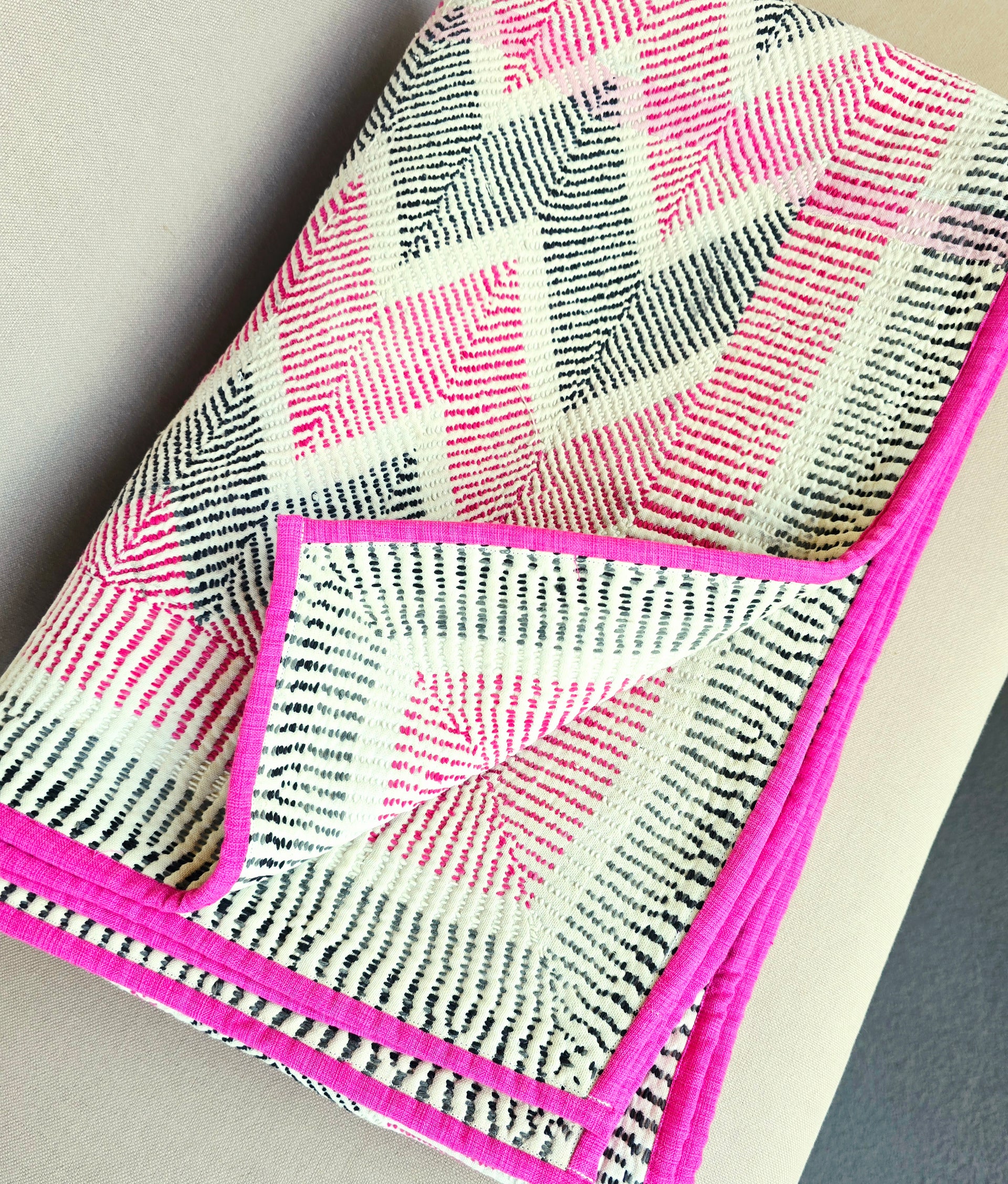 The Lohori  Kantha Throw