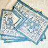 Blue Floral Placemat Set