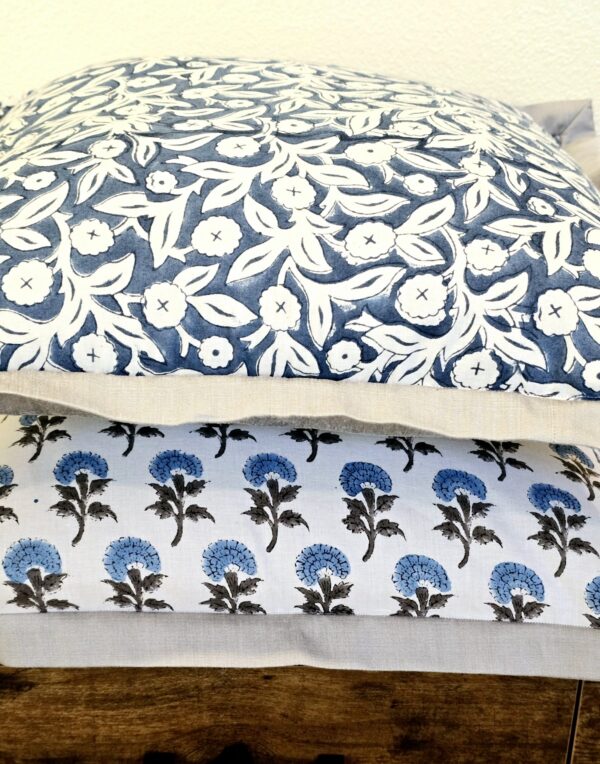 Pure Cotton Hand block Printed Cushion Cover - Image 4