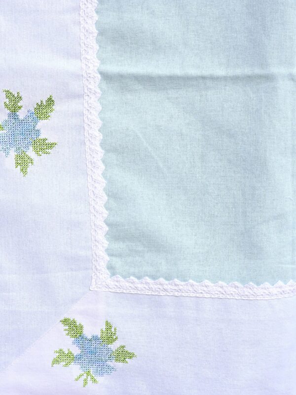 Embroidered Cotton Tablecloth – Handmade, Minimal & Sustainable | Ohana Earth