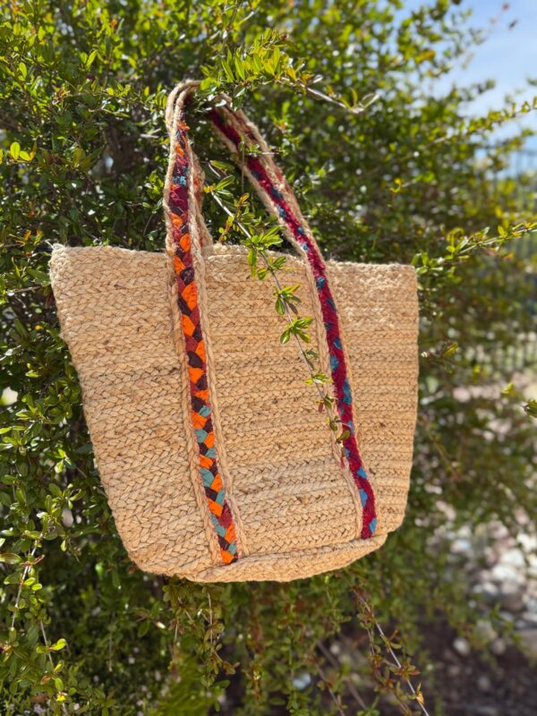 Ohana Woven, Open Jute Tote Bag - Image 2