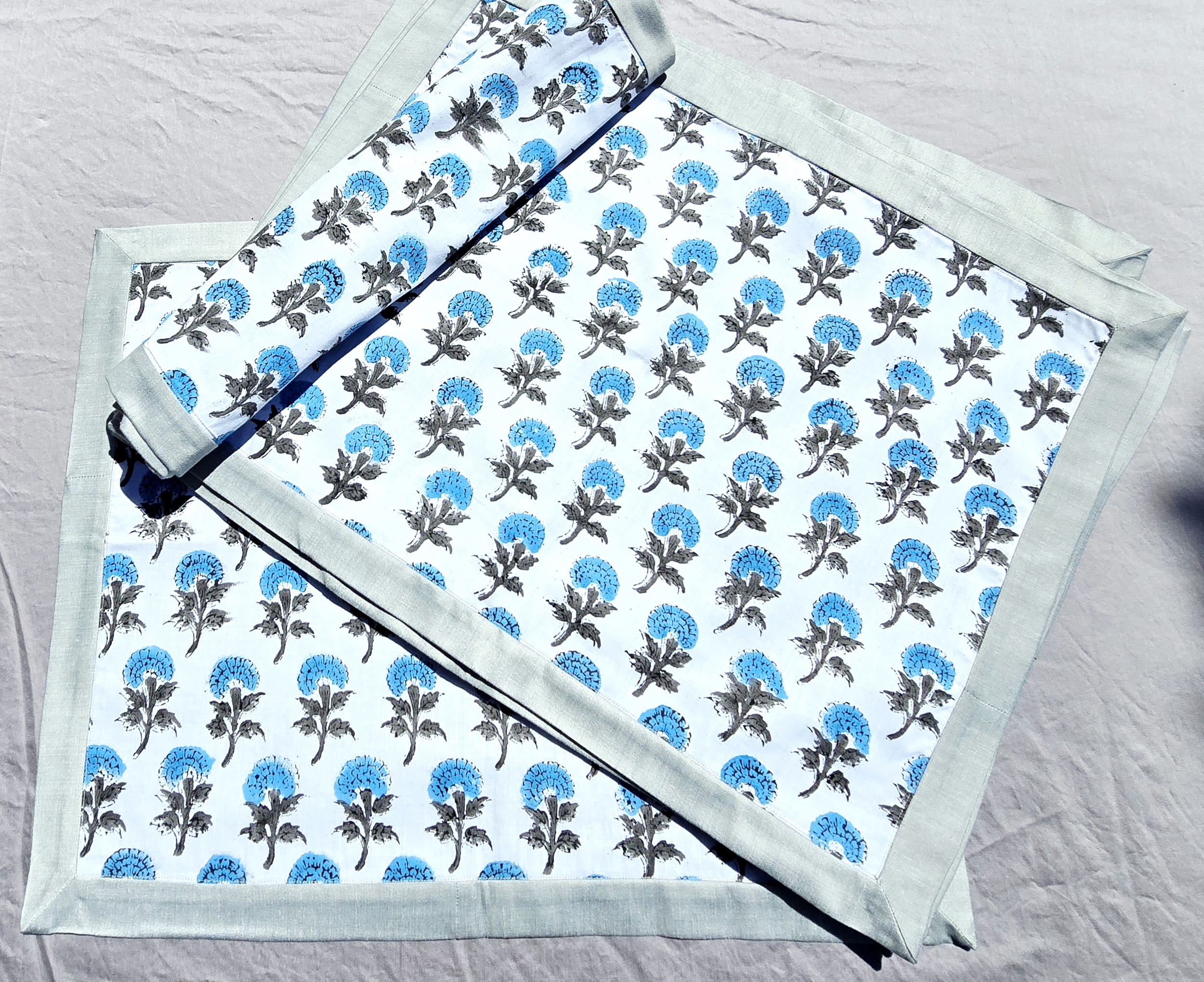 Handmade Cotton Placemats – Block Printed & Sustainable | Ohana Earth