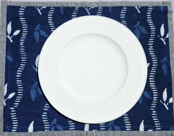 Hand-Dyed Indigo Cotton Placemats – Rustic & Sustainable | Ohana Earth