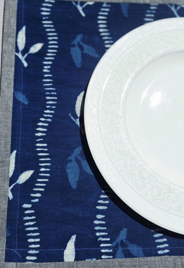 Hand-Dyed Indigo Cotton Placemats – Rustic & Sustainable | Ohana Earth